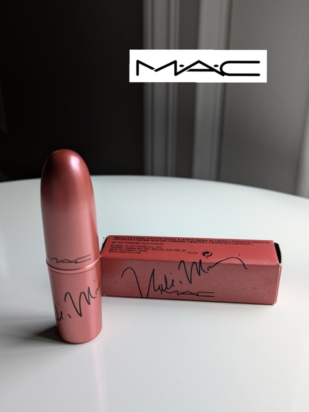 Limited Edition MAC Nicki Minaj Nicki's Nude Lipstick -crème Pink/Peach RARE - Picture 11 of 11